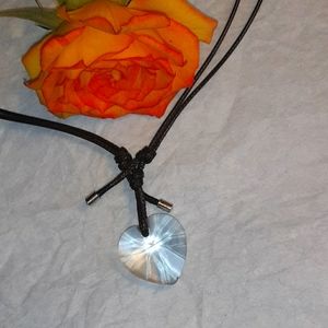 💗NWT 18k WhiteGold Sawarski CrystalHeart 3 for $3